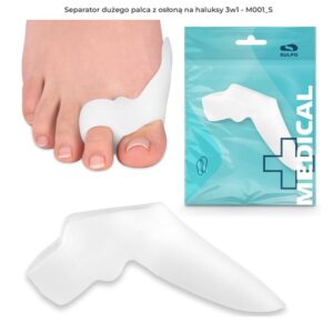Hallux - M001_SA 1шт роздільник великого пальця ноги з чохлом 3в1 hallux